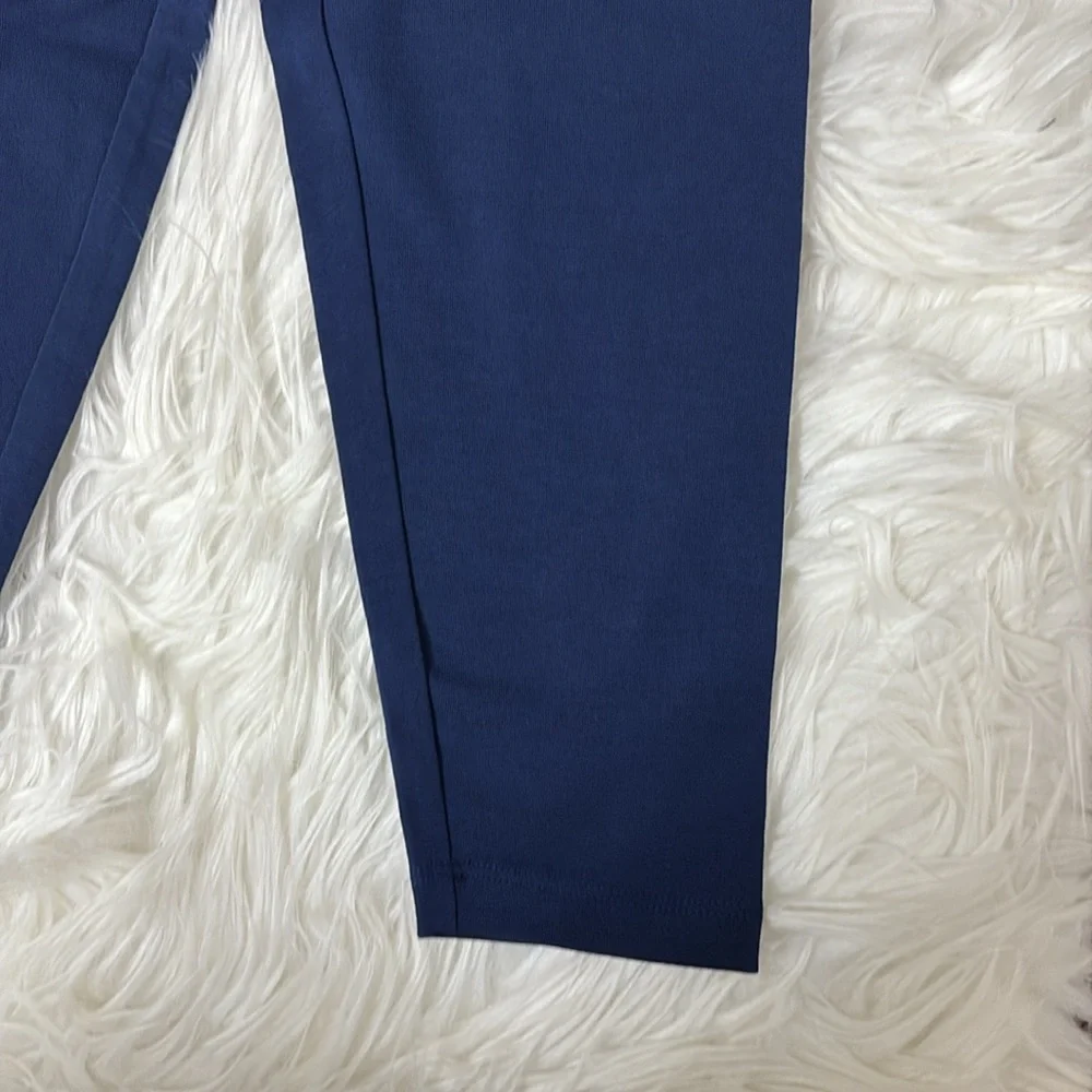 New In Packaging Youth Girls Size 8 Cropped Cotton Leggings Deep Sea Navy